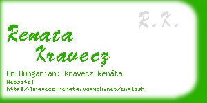 renata kravecz business card